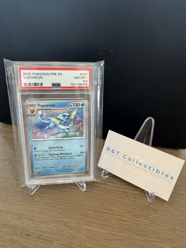 Vaporeon graded PSA 8.5 for sale on eBay