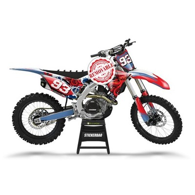 For Honda CRF450R 15-19 Custom Number Decals Motocross MX Bike Stickers