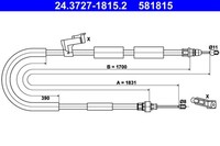 Ate Bremsseil Seilzug Feststellbremse 24.3727-1815.2 FüR Mazda Bk BK14 BK12 Bkep