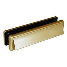 Image of L18653 - FAB & FIX Nu-Mail UPVC Letter Box 40-80 - 310mm Wide - Gold