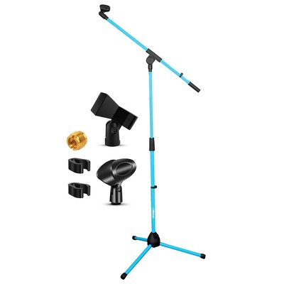 5 Core Microphone Stand Floor Adjustable 72'' w Extending Telescoping Boom Arm