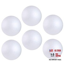6PCS White Foam Balls, 6 Inch Round Polystyrene Craft Foam Balls for Art