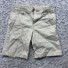 Old Navy Chino Shorts Boys 4T Beige Stone Carving Adjustable Waist Cotton J252