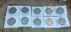 Benjamin Franklin half dollars 90% Silver - lot of 10