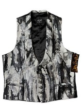 SHRINE Marble Black Gothic Steampunk Aristocrat Victorian Vampire Vintage Vest