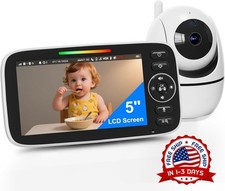 Monitor de beb  con c mara y audio: c mara 720P sin wifi, pantalla de 5 pulgadas