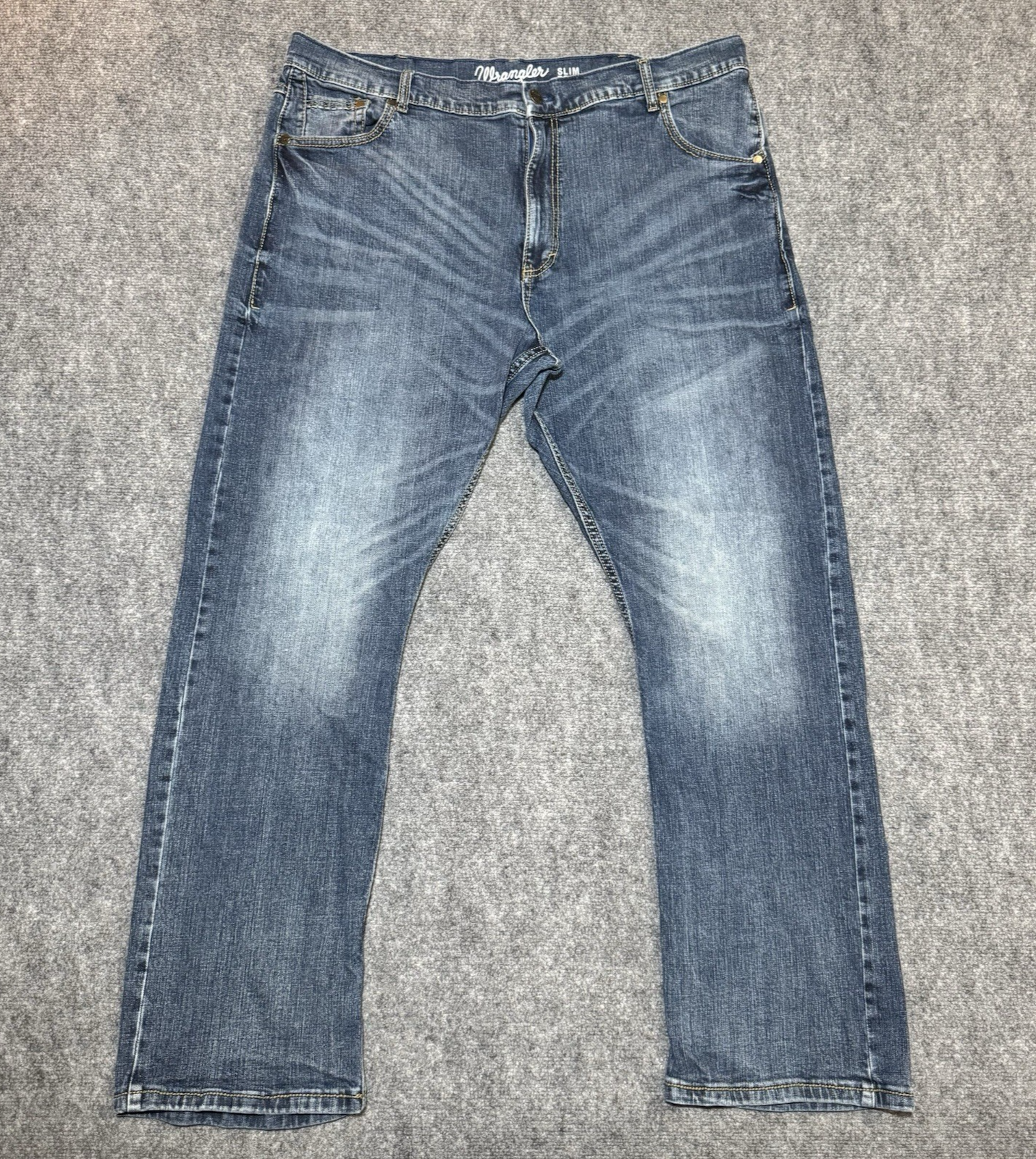 Wrangler Retro Slim Boot Jeans Men 42x32 Blue Cowboy Western Rodeo 31