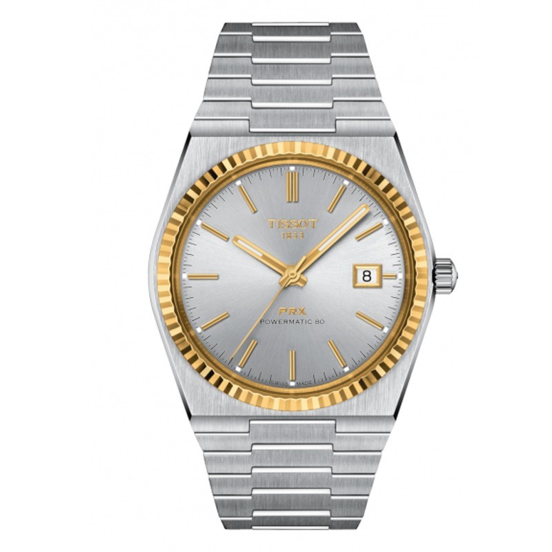 Tissot PRX Powermatic 80 18K Gold 40mm Men's Watch T9314074103101