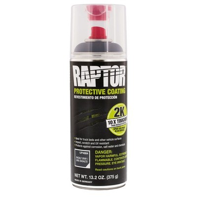 U-POL Raptor 2K Basalt Gray Bedliner Protective Coating, 13.2 oz. Aerosol Can