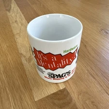 SPAG'S Coffee MUG Route 9 Shrewsbury MA RARE Hardware store Memorabilia