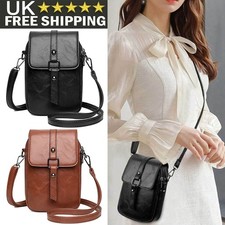 Women Mobile Phone Bag Leather Cross-body Mini Purse Shoulder Pouch Wallet UK