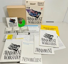 Microsoft Windows NT Workstation Academic Edition 3.5 w/ Box CD ROM AS-IS READ!