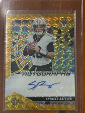 2025 Panini Mosaic - Autographs Mosaic Spencer Rattler #AMC-SRR Gold Prizm 5/10