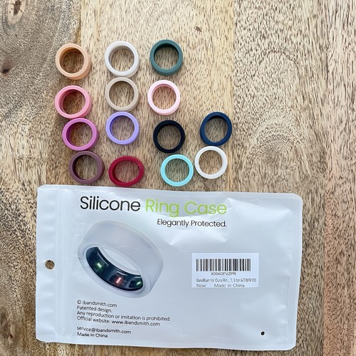 Oura Ring Silicone Pack Ultra-Thin Ring Covers Compatible Gen 4/4 Ceramic/3