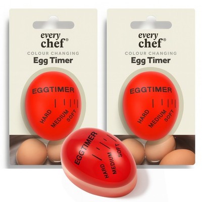 2 Stück Farbwechsel Eieruhr Küche Kochen Gekocht Weich Mittelhart Perfekt Kochen