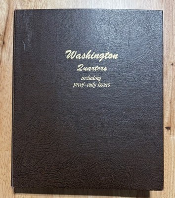 Washington Quarters W/ Proofs Dansco Album Coins 1965-1998 & SOME SILVER! DUSK