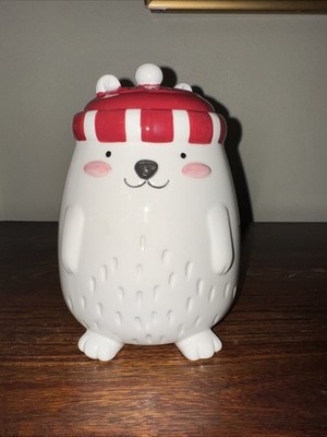 Nimble Nest by Magenta Polar Bear Christmas Treat/Cookie Jar