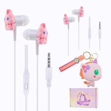 Kids Unicorn Earbuds 2 Pack Wired In-Ear Headphones w/Mic  Case - Repackaged 