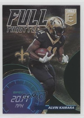 2021 Panini Donruss Elite Full Throttle Green Alvin Kamara #FT17 uk2