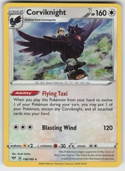 Corviknight 156/189 Holo Rare Darkness Ablaze