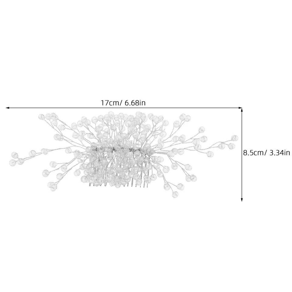 Pettine per da sposa con cristallo: pettine per per spose, - Immagine 2 di 4