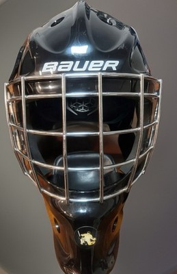 Bauer NME4 Hockey Goalie Helmet Mask Junior Small  6 1/2-7 1/8 Black CLEAN
