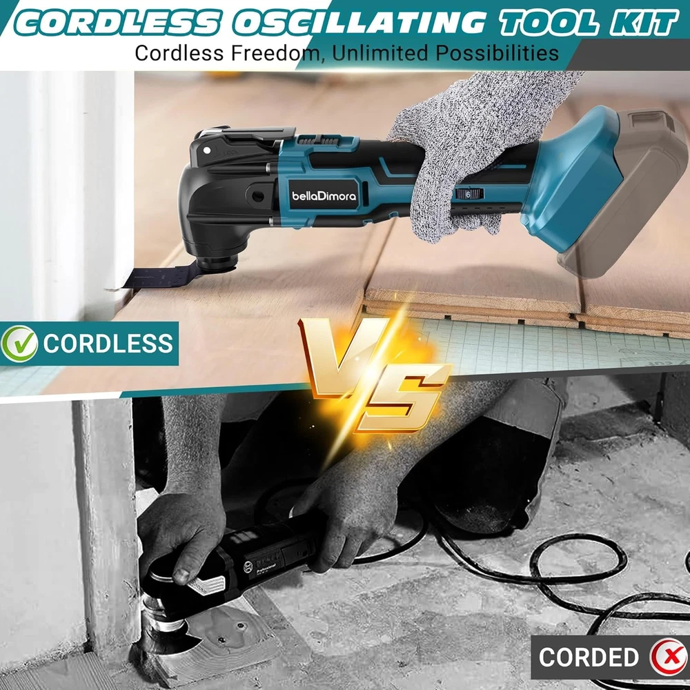 18V Oscillating Multi Tool for Makita Cordless Battery (Battery Sold Separately)