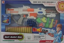 Kids Soft Dart Bullet Gun For Kids With Targets And Cans Outdoor/Indoor Toy