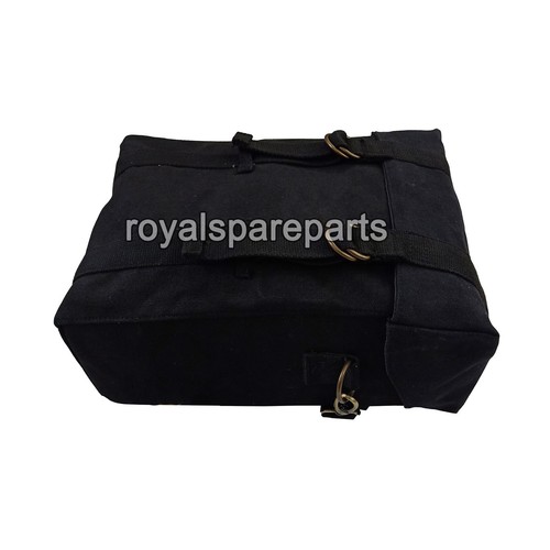 Royal Enfield Meteor 350cc "MILITARY PANNIER BLACK COLOR BAGS & FITTING" - Picture 4 of 5