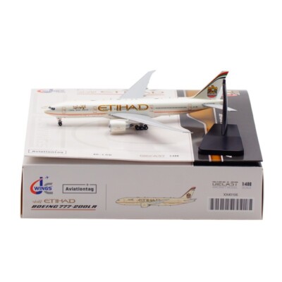Jcwings エティハド航空 777-200LR A6-LRE 1/400 JC Wings 1:400 Boeing 777-200LR: Etihad Airways 