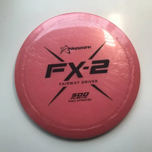 DISC GOLF PRODIGY 500 FX-2 FAIRWAY DRIVER 174g PINK w/BLACK FOIL