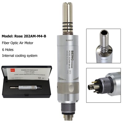 BEING Dental Slow Speed Air Motor 4 6 Hole LED Fiber Optic External Inner KAVO