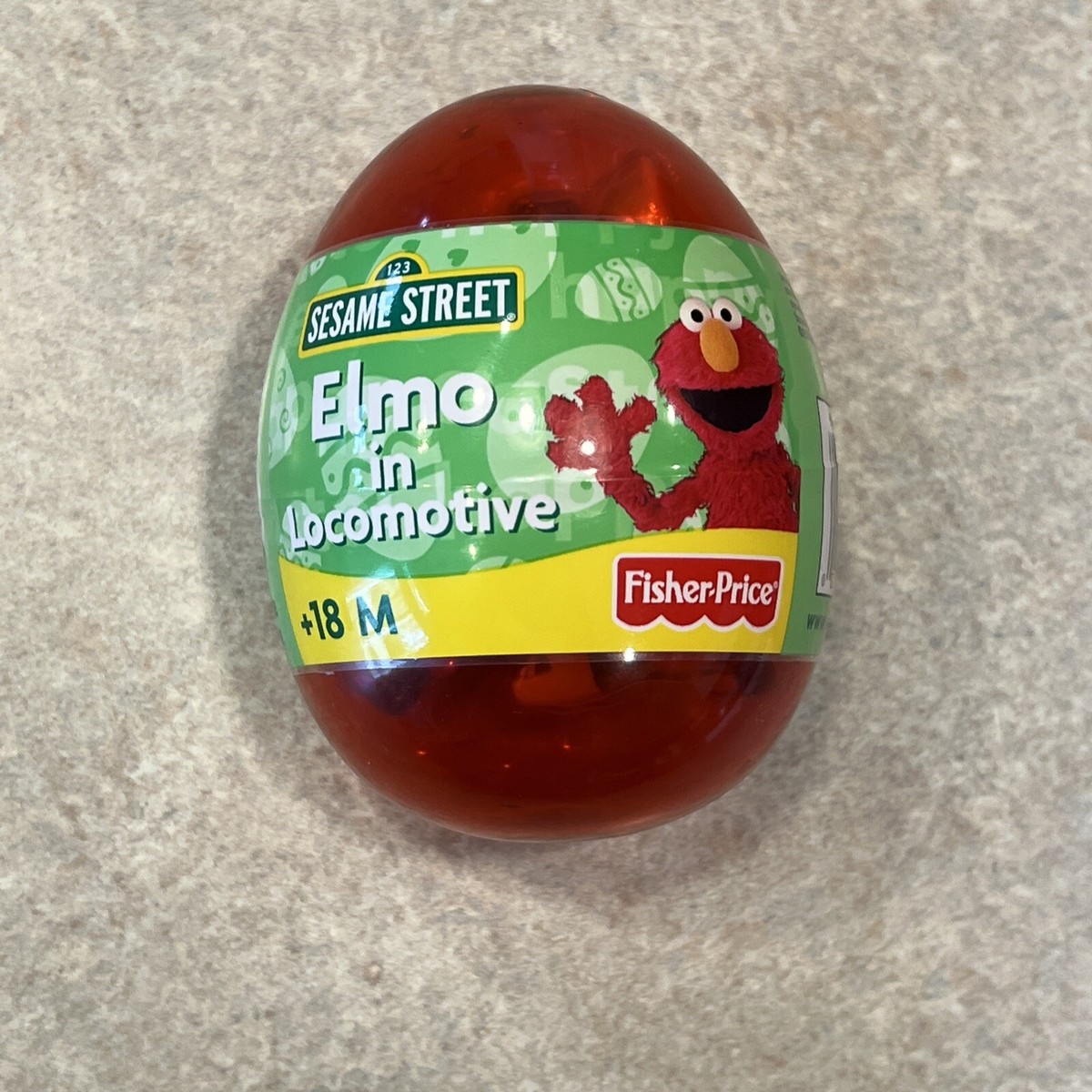 Elmo in Locomotive Sesame Street Plastic Egg Fisher Price Elmo in Locomotive Sesame Street Plastic Egg Fisher Price