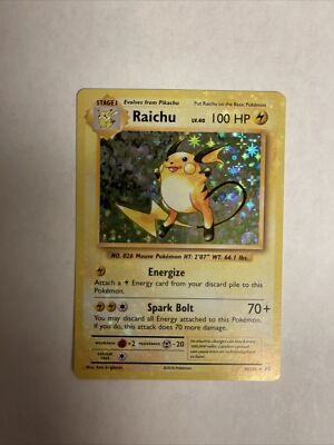 Raichu (36/108) *RARE HOLO BLEED* Pokémon - XY - Evolutions 2016