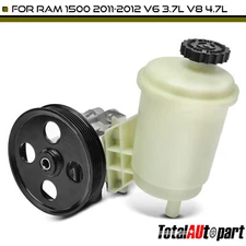 New Power Steering Pump w/ Reservoir & Pulley for Ram 1500 11-12 V6 3.7L V8 4.7L