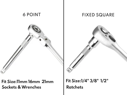 9 pcs Wobble Extension Bar Set 1/4" 3/8" 1/2" Drive Wobble Socket Bars Kit CR-V - Picture 8 of 12