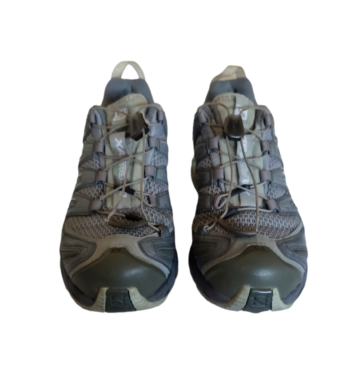 Salomon XA PRO 3D scarpe da trekking da donna trail running taglia US 7 beige grigie