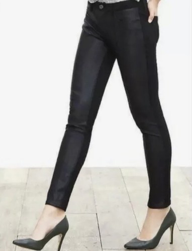 Faux Leather Straight Leg Pants 