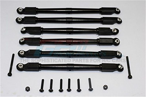 Axial RR10 Bomber Aluminum Upgrade Link Set - 6 Piece Front & Rear Suspension Link Kit (Blue) - View #4