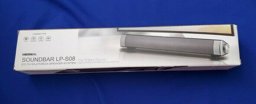 SOUNDBAR LP-S08 2.0 Channel Multimedia Speaker System W/Remote NEW SPEAKER-image