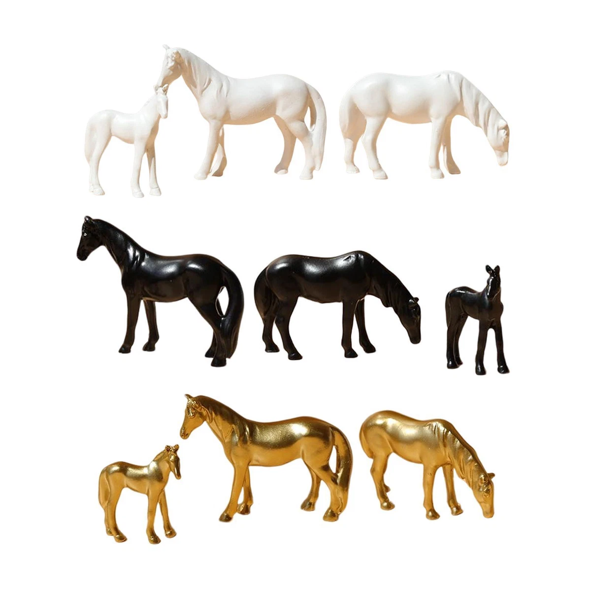 Small horse figurines plastic cheap