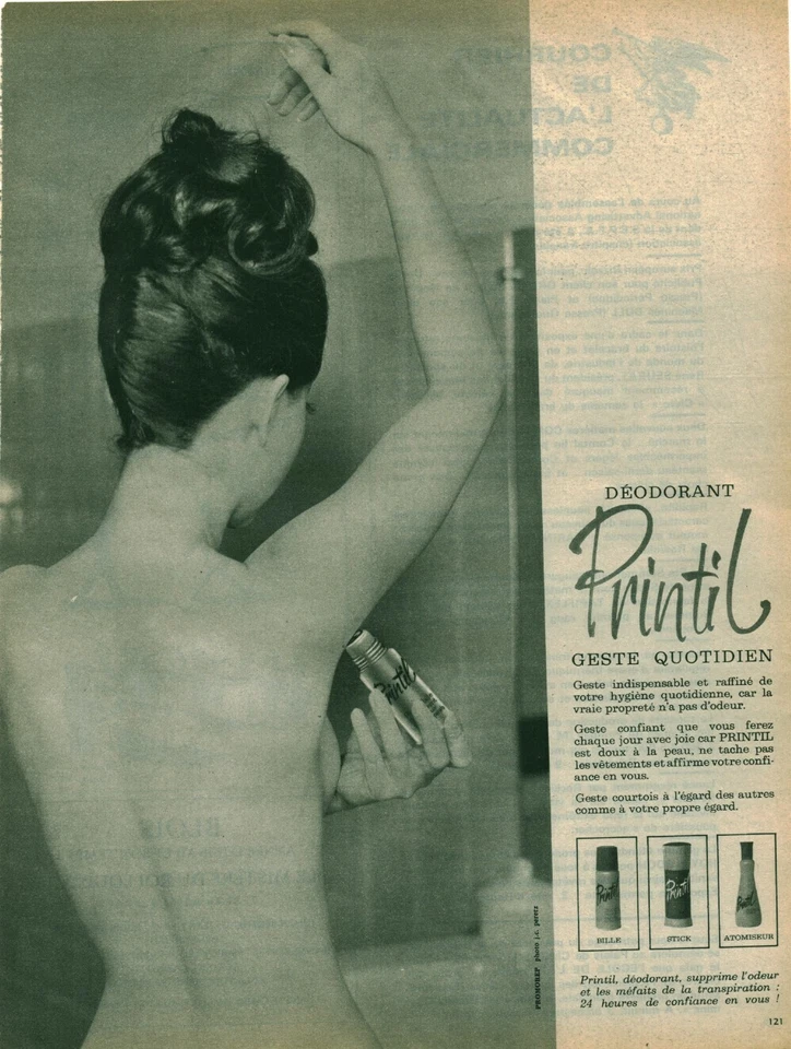 Publicité ancienne déodorant Printil issue de magazine 1940 - Photo 1/1