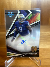 Justin Ademilola AUTO 2022 Bowman University Best #BA-JUA Notre Dame