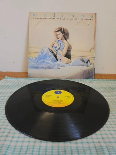 Madonna – Material Girl (Jellybean Dance Remix) Pretender 12" Single W9083T 1985
