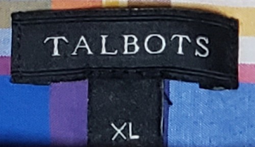 Camisa Talbots Ligera a Cuadros Abotonada XL Manga Larga Colorida - Imagen 10 de 16