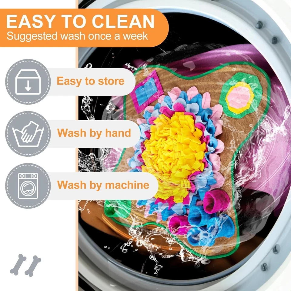 Pet Snuffle Mat for Dogs Sniffle Interactive Treat Game for Boredom Anxiety - Image 3 of 4