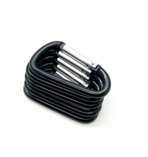 6 pcs Carabiner Spring Belt Clip D Clip Key Chain 75mm Aluminum 3" 