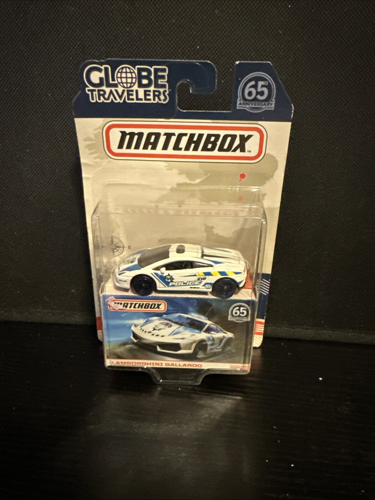 2018 MATCHBOX GLOBE TRAVELERS 65TH ANNIVERSARY LAMBORGHINI GALLARDO