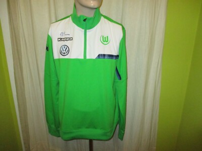 VfL Wolfsburg Kappa Spieler Freizeit- Training Zipper/Jacke 2015/16 ''VW'' Gr.M