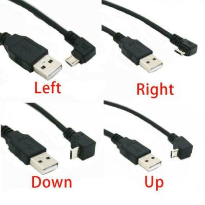 90 Degree Angle USB 2.0To Left Right Micro Usb Cable Usb Cable For Phone Ne Z8G4